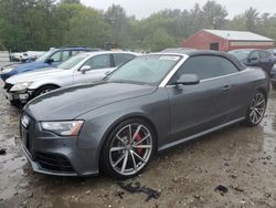 Salvage cars for sale at Mendon, MA auction: 2015 Audi RS5