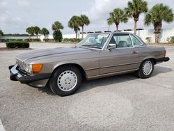 Salvage cars for sale at Fort Pierce, FL auction: 1988 Mercedes-Benz 560 SL