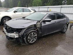 Salvage cars for sale from Copart Arlington, WA: 2017 Honda Civic EX
