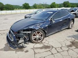 Salvage cars for sale from Copart Lebanon, TN: 2015 Tesla Model S 85