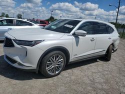 Salvage cars for sale from Copart Indianapolis, IN: 2022 Acura MDX Advance