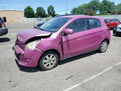 Salvage cars for sale at Moraine, OH auction: 2015 Mitsubishi Mirage ES