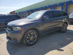 Salvage cars for sale from Copart Columbus, OH: 2019 Dodge Durango GT