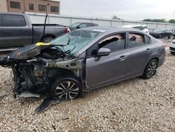 Salvage cars for sale at Kansas City, KS auction: 2014 Honda Civic EX