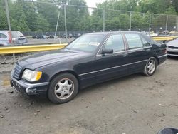 Salvage cars for sale at Waldorf, MD auction: 1998 Mercedes-Benz S 320