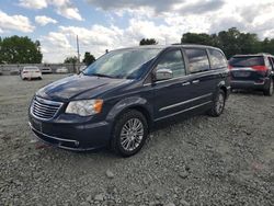 Salvage cars for sale from Copart Mebane, NC: 2014 Chrysler Town & Country Touring L