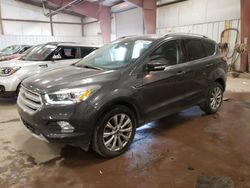 Salvage cars for sale from Copart Lansing, MI: 2018 Ford Escape Titanium
