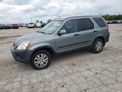 Salvage cars for sale at Indianapolis, IN auction: 2006 Honda CR-V EX