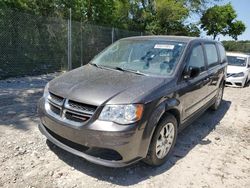 Salvage cars for sale at Cicero, IN auction: 2016 Dodge Grand Caravan SE