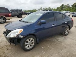 Salvage cars for sale from Copart Houston, TX: 2012 Nissan Versa S