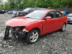 Salvage cars for sale at Waldorf, MD auction: 2004 Mazda 3 I