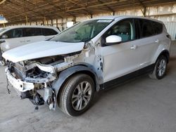 Salvage cars for sale at Phoenix, AZ auction: 2017 Ford Escape SE