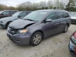 Salvage cars for sale at North Billerica, MA auction: 2016 Honda Odyssey SE