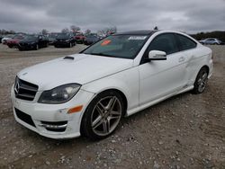 Salvage cars for sale at West Warren, MA auction: 2013 Mercedes-Benz C 250