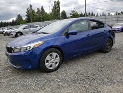 Salvage cars for sale from Copart Graham, WA: 2017 KIA Forte LX