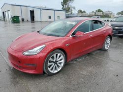 Salvage cars for sale at Tulsa, OK auction: 2018 Tesla Model 3