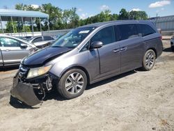 Salvage cars for sale at Spartanburg, SC auction: 2015 Honda Odyssey Touring