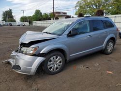 Salvage cars for sale from Copart New Britain, CT: 2017 Dodge Journey SE