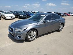 Salvage cars for sale at Wilmer, TX auction: 2021 Infiniti Q50 Luxe