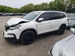 Salvage cars for sale at North Billerica, MA auction: 2021 Honda Pilot Black