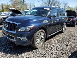 Salvage cars for sale at Marlboro, NY auction: 2017 Infiniti QX80 Base