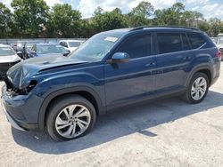 Salvage cars for sale at Orlando, FL auction: 2022 Volkswagen Atlas SE