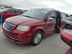 Salvage cars for sale from Copart Grand Prairie, TX: 2013 Chrysler Town & Country Touring L