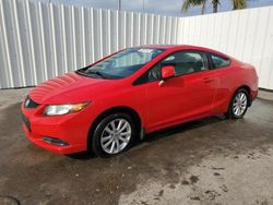 Salvage cars for sale from Copart Riverview, FL: 2012 Honda Civic EX