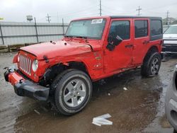 Jeep Wrangler salvage cars for sale: 2016 Jeep Wrangler Unlimited Sahara