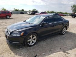 Volkswagen salvage cars for sale: 2013 Volkswagen Passat SE