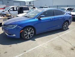 Salvage cars for sale at Vallejo, CA auction: 2015 Chrysler 200 C