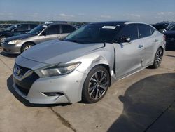 Salvage cars for sale at Grand Prairie, TX auction: 2016 Nissan Maxima 3.5S