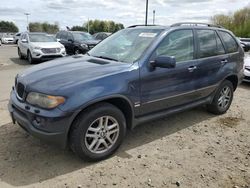 Salvage cars for sale at East Granby, CT auction: 2005 BMW X5 3.0I