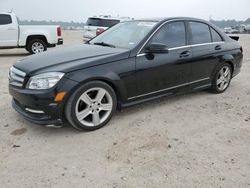 Salvage cars for sale at Houston, TX auction: 2011 Mercedes-Benz C300