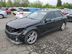 Salvage cars for sale at Portland, OR auction: 2010 Mercedes-Benz C 300 4matic