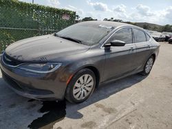Salvage cars for sale at Orlando, FL auction: 2016 Chrysler 200 LX