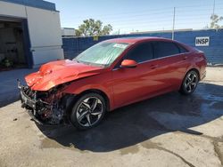 Salvage cars for sale from Copart Anthony, TX: 2021 Hyundai Elantra Limited