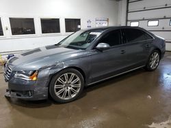 Audi salvage cars for sale: 2014 Audi A8 L Quattro