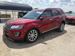 Salvage cars for sale at Kansas City, KS auction: 2017 Ford Explorer Limited