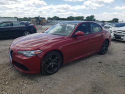 Salvage cars for sale at Kansas City, KS auction: 2018 Alfa Romeo Giulia TI Q4