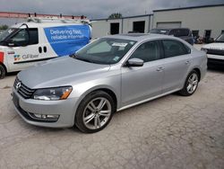Salvage cars for sale at Kansas City, KS auction: 2013 Volkswagen Passat SEL