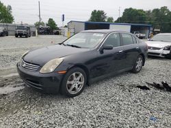Salvage cars for sale at Mebane, NC auction: 2004 Infiniti G35
