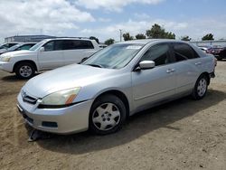 Salvage cars for sale at San Diego, CA auction: 2007 Honda Accord LX