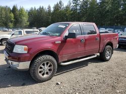 Salvage cars for sale at Graham, WA auction: 2004 Ford F150 Supercrew