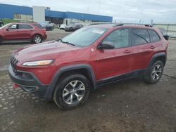 Salvage cars for sale at Woodhaven, MI auction: 2014 Jeep Cherokee Trailhawk