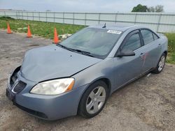 Salvage cars for sale at Mcfarland, WI auction: 2008 Pontiac G6 Base