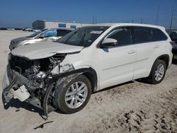 Salvage cars for sale at Haslet, TX auction: 2016 Toyota Highlander LE