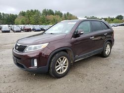 Salvage cars for sale from Copart Mendon, MA: 2015 KIA Sorento LX