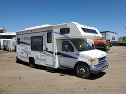 Salvage cars for sale from Copart Colorado Springs, CO: 2001 Tioga 2001 Ford Econoline E450 Super Duty Cutaway Van