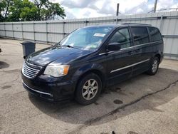 Salvage cars for sale from Copart West Mifflin, PA: 2012 Chrysler Town & Country Touring
